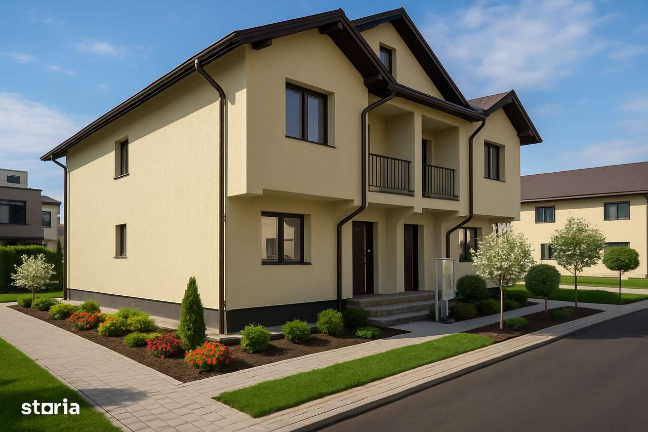 Ansamblu privat de case individuale unite, 4 camere, Comision 0 - Imagine principală: 4/19