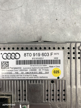 Display navigatie ecran Audi A4 B8 Avant 2.0TDI Quattro 170cp, Manual - 2