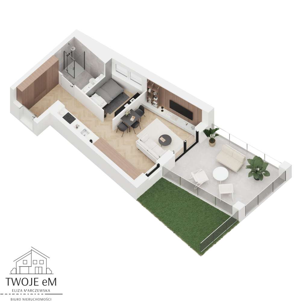 Funkcjonalne nowe mieszkanie z dużym tarasem-Zacisze-0