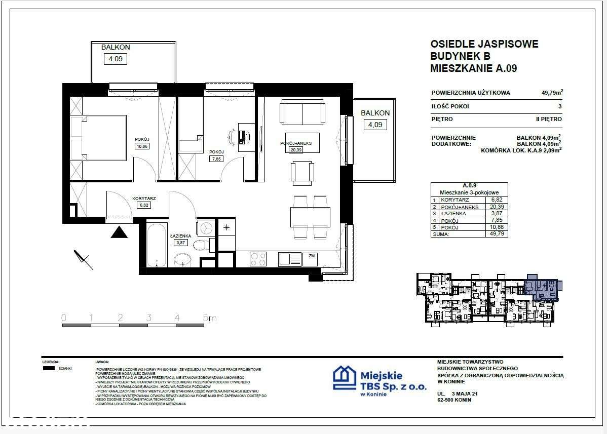 Mieszkanie A.09 - Pełny obrazek: 2/7