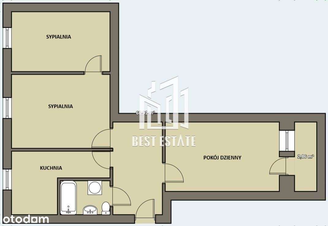 4 piętro, 3 pokoje Centrum Miasta! - Pełny obrazek: 2/9