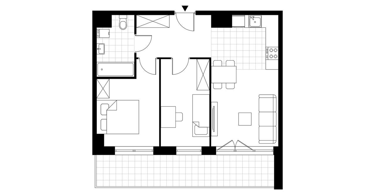 3-pokojowe mieszkanie 52m2 + loggia Bez Prowizji - Pełny obrazek: 3/8