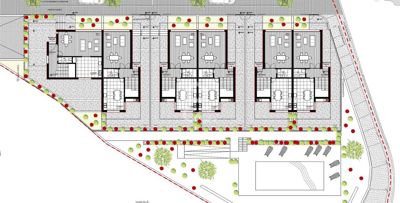 Moradia T3+1 nova, com jardim e terraço, em condomínio privativo com p-45