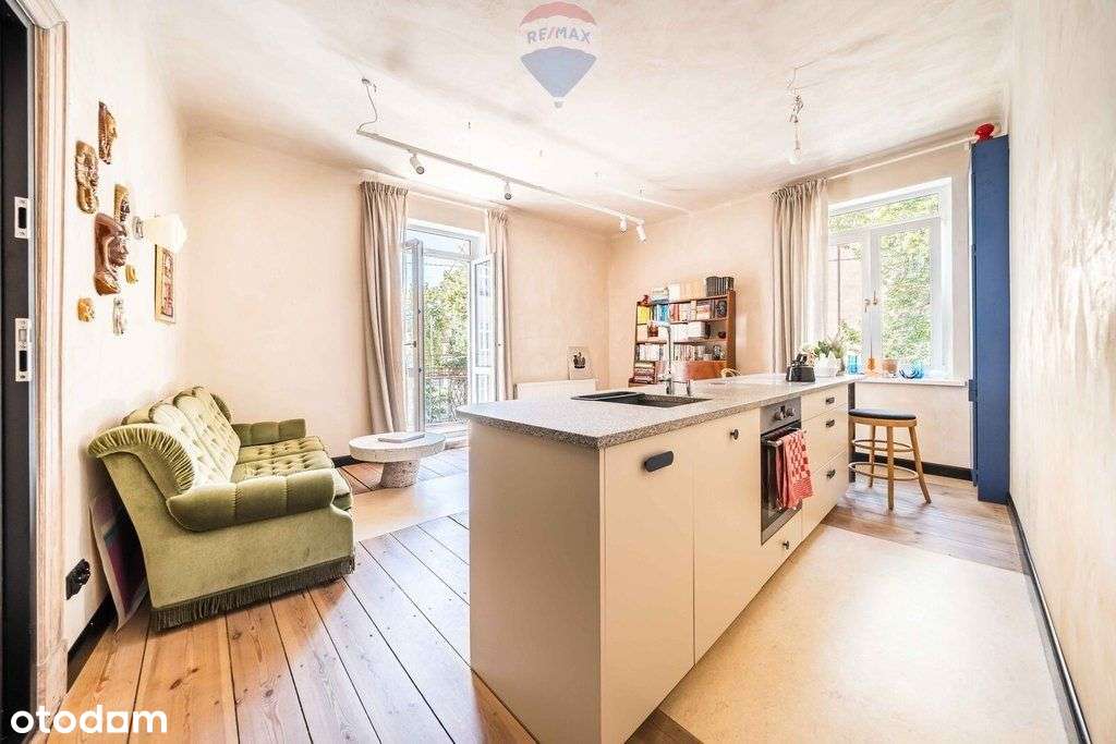 Stylowe mieszkanie biuro kamienica balkon Łazarz - Pełny obrazek: 1/20