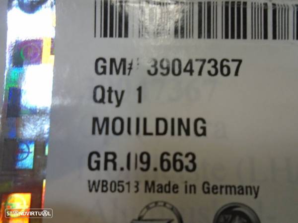 39047367 - Moldura para para-choques prateado - Opel Astra k (Novo/Original) - 3