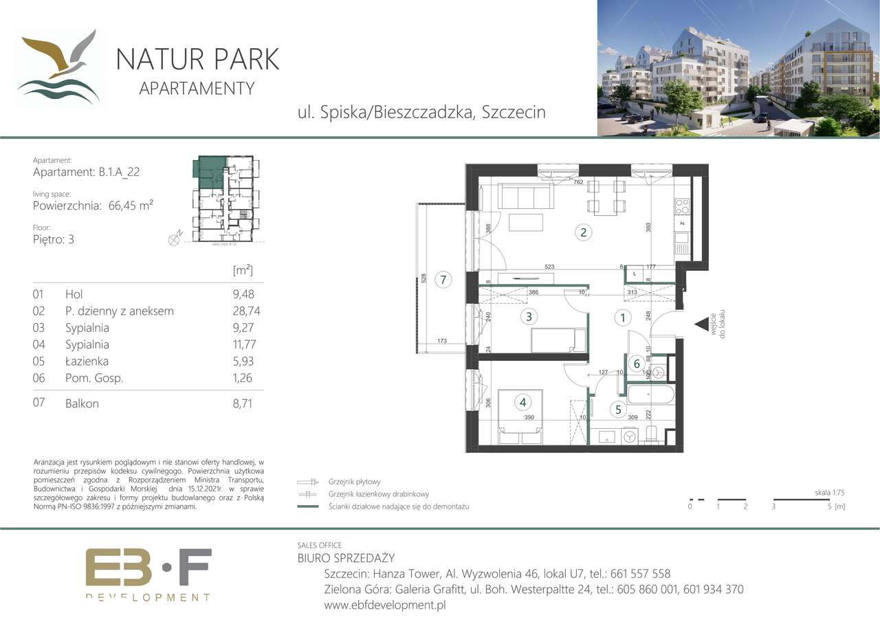 Natur Park | apartament 3-pok. | A_22 - Pełny obrazek: 2/7