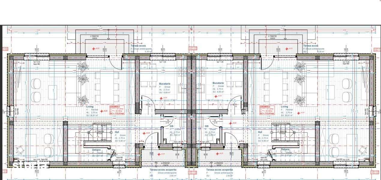 Ansamblu de case de vanzare Floresti zona Tauti finalizat-7
