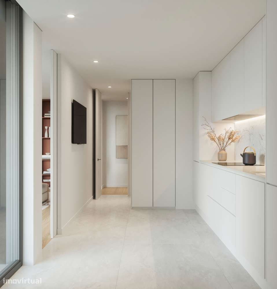 Apartamento T2 | Condomínio c/jardim e piscina | 2Lgs de Garagem-12