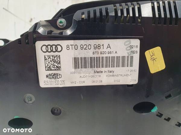 Audi A5 8T 07- 1.8 TFSI licznik prędkościomierz anglik UK - 7