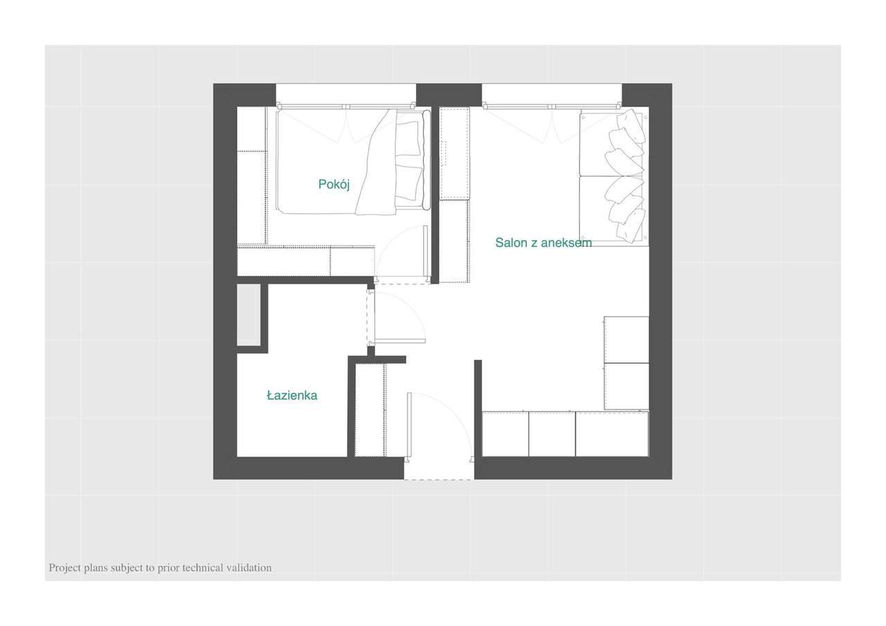Mieszkanie 2 pokojowe gotowe do zamieszkania, dobra lokalizacja-19