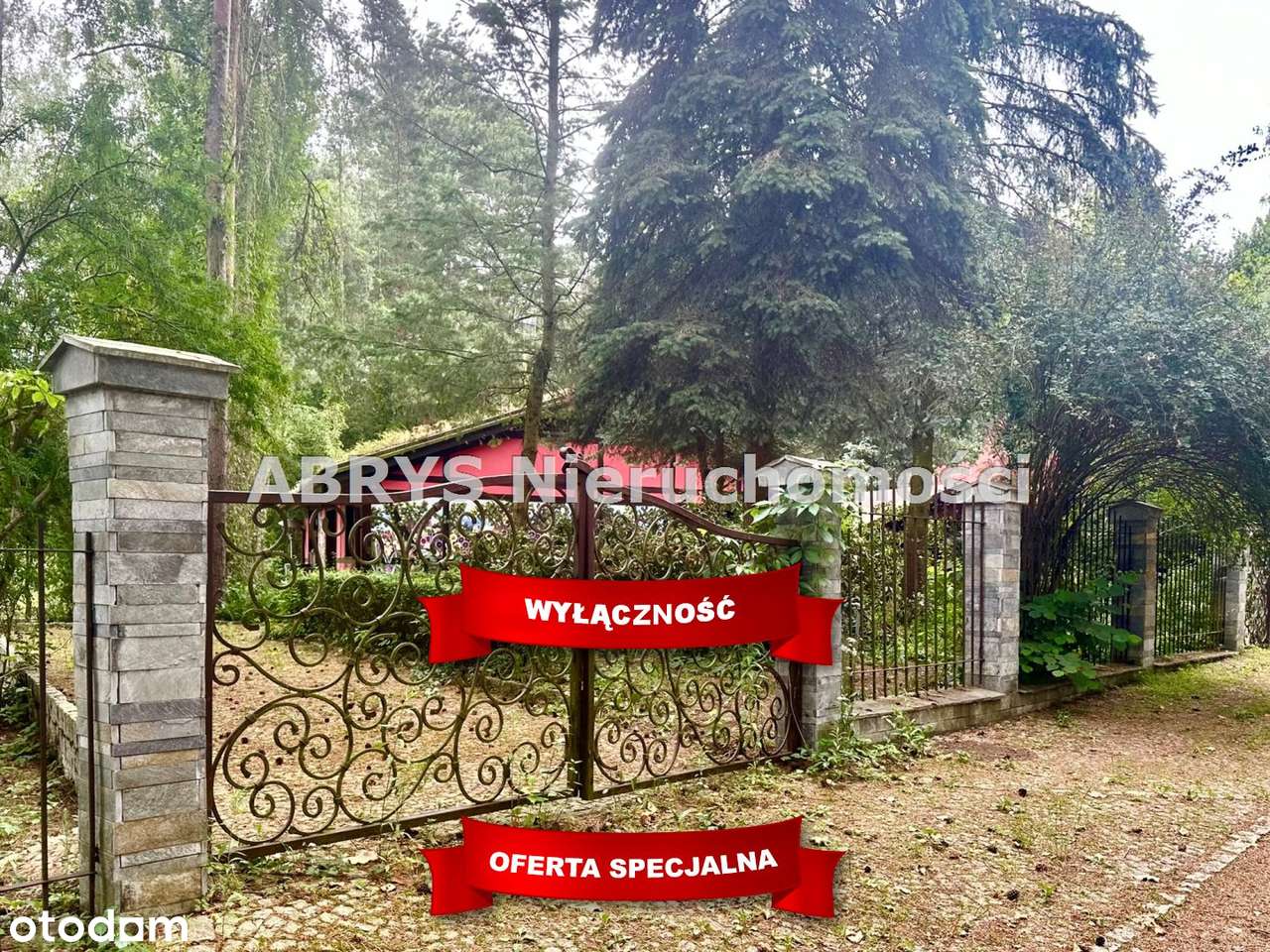 Olsztyn, posiadłość nad jeziorem wśród lasu