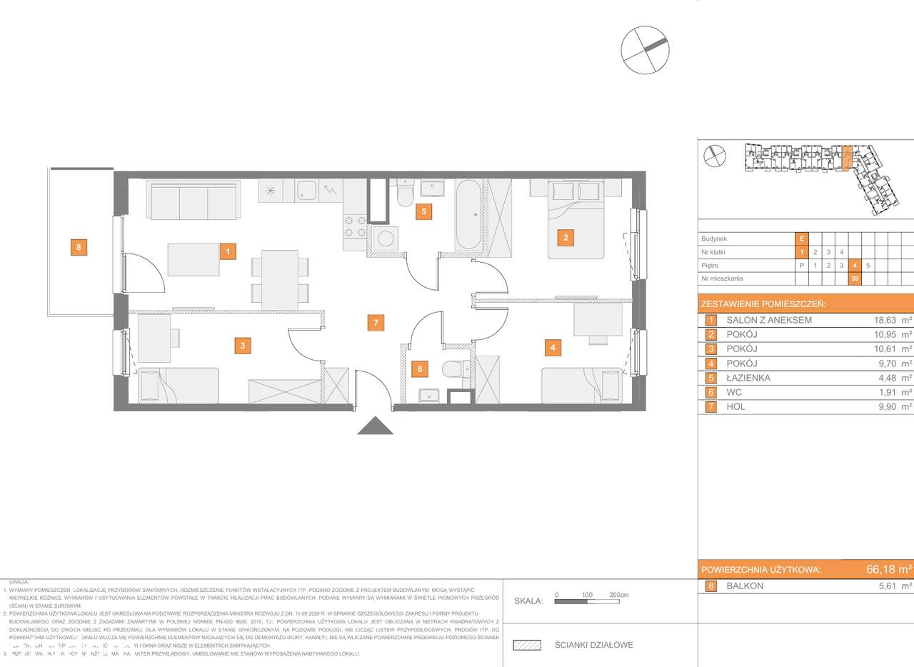 4 pokojowe mieszkanie w świetnej lokalizacji, gotowe do odbioru+RABATY - Pełny obrazek: 4/12