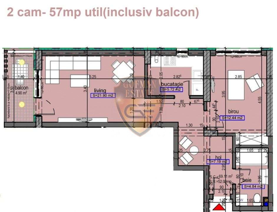 2 cam et 3/6 Parcare Buncar Antiatomic Campus Universitate Medicina To - Imagine principală: 4/16