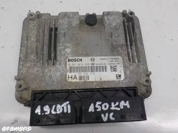 KOMPUTER STEROWNIK OPEL VECTRA 55566276 0281014449 - 1