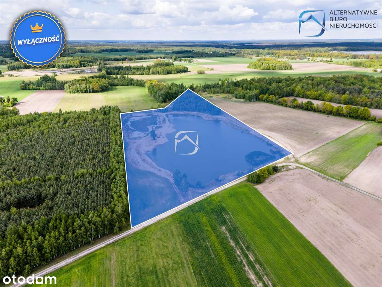 Grunt ze stawem-4,65ha-blisko jezior-gm.Uścimów - Pełny obrazek: 4/18