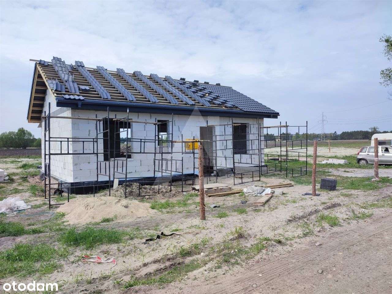 Dom 72,4m2, stan surowy otwarty, działka 2163m2 - Pełny obrazek: 5/6