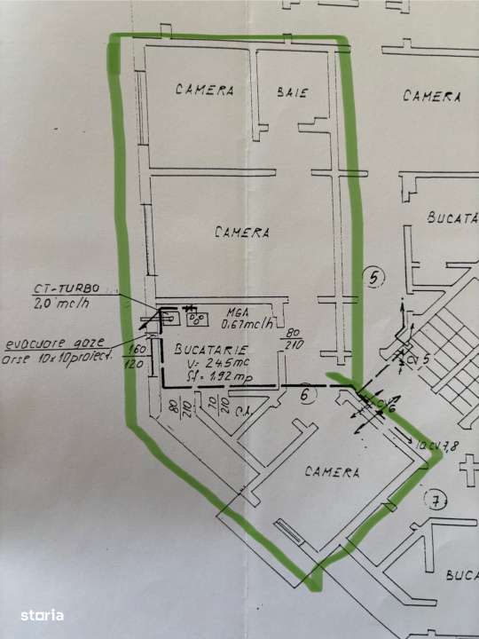 Apartament 3 camere, 68 mp, etaj 1 , Mic.16 , Lalelei colti cu Muncii-3