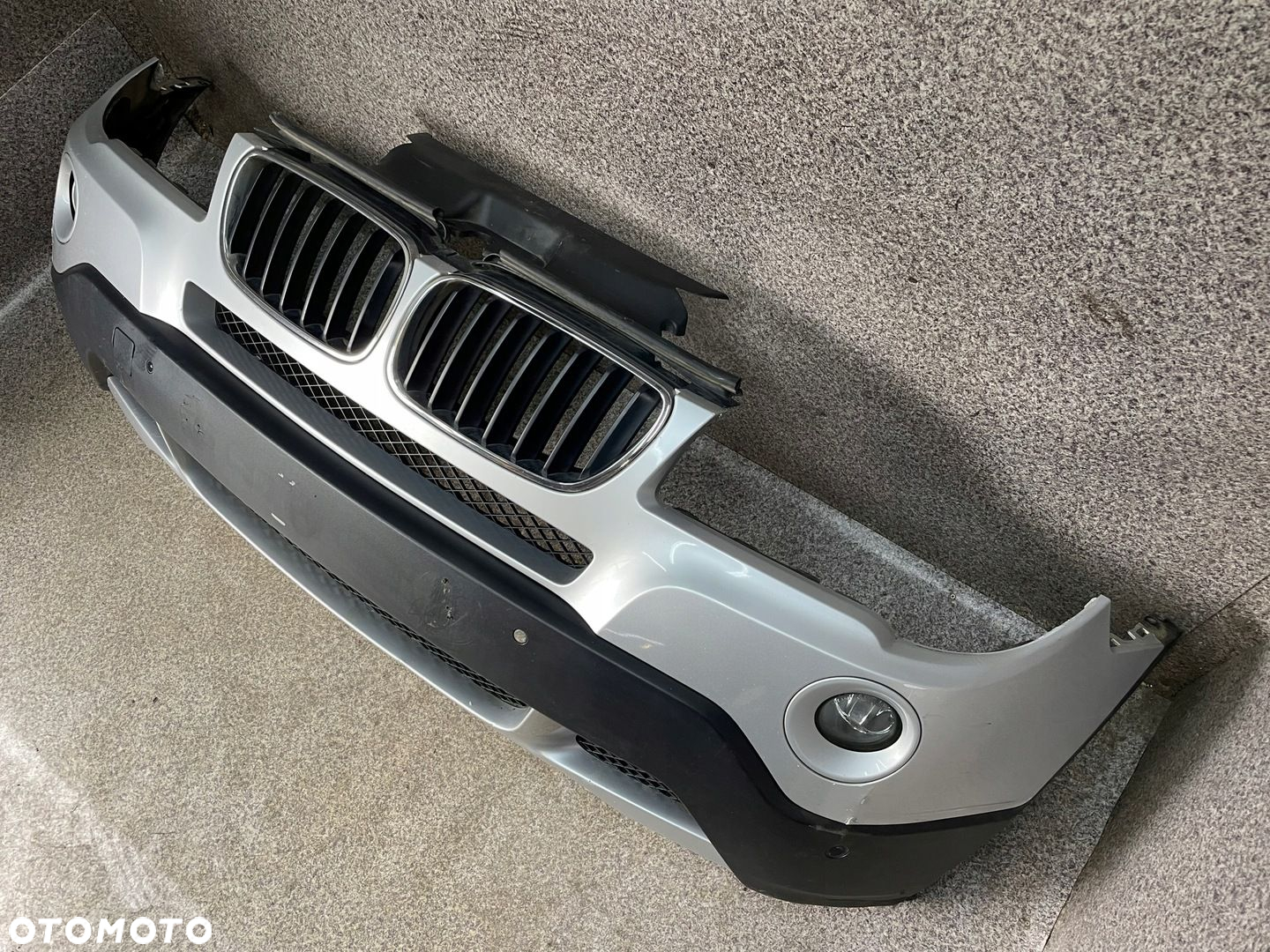 BMW X3 E83 zderzak przod przedni halogeny GRILL PDC 354/7 TITANSILBER LIFT - 2