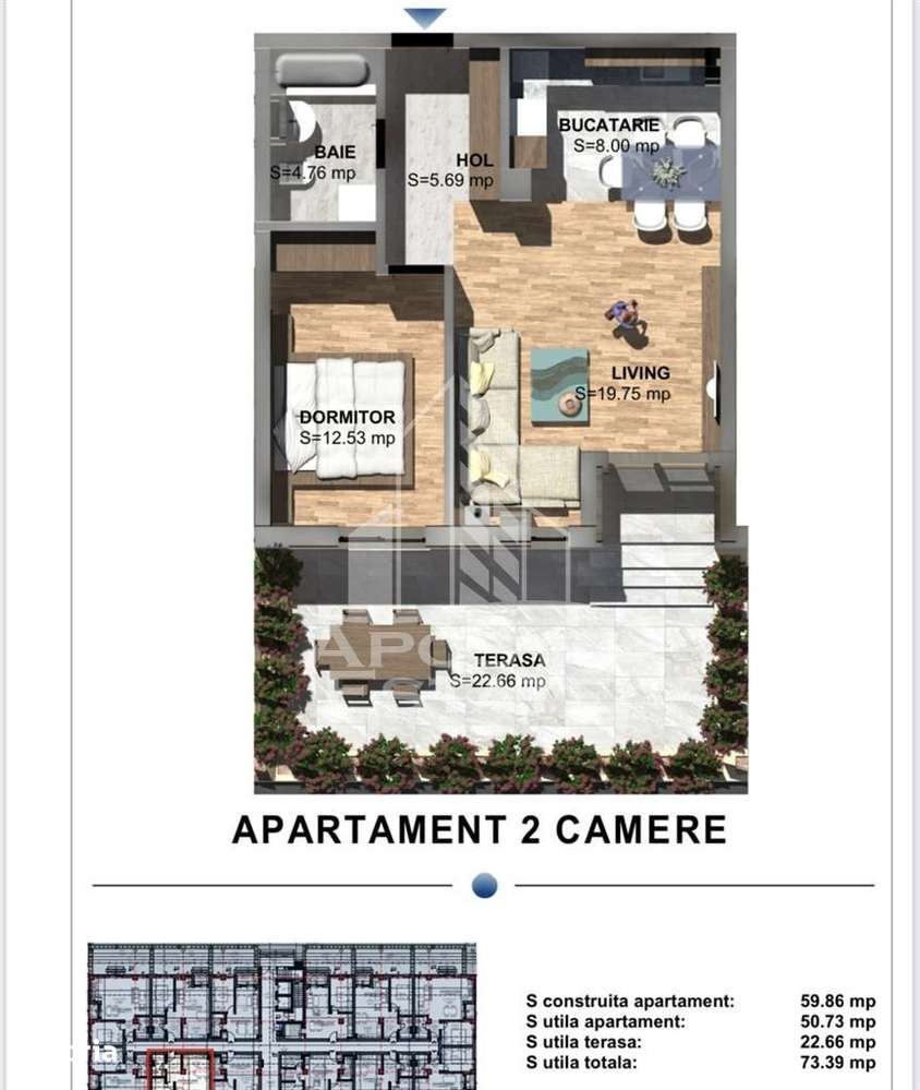 Apartamente de vanzare cu 2 camere, predare la cheie, Torontalului-17