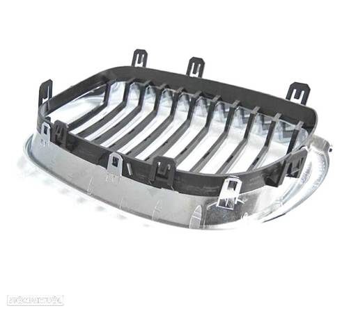 GRELHAS FRONTAIS PARA BMW E60 E61 03-10 CROMADO - 2