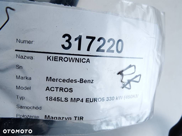 KIEROWNICA MERCEDES-BENZ ACTROS MP4 / MP5 2011 - 2022 1845 L A9604602803 - 8