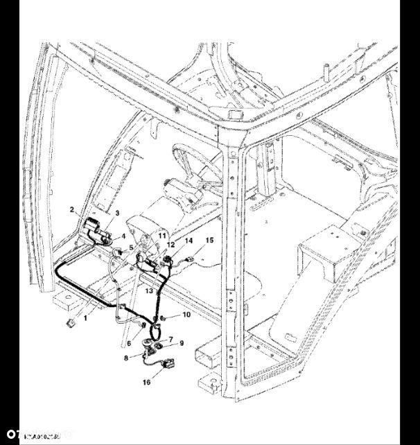 RE265572 John Deere 8345R - Wiązka przewodów kabiny - 1