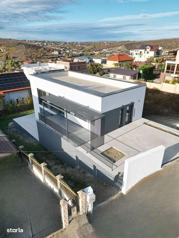 Vilă nouă design mediteranean, proiect deosebit și panoramă- 299.000 E-7
