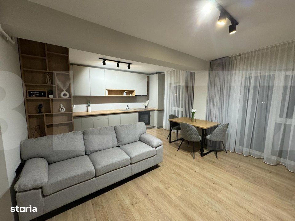 Apartament cu 2 camere la cheie,50 mp utili, Dambul Rotund