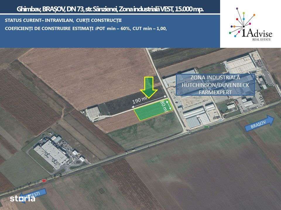 Teren de 15400 mp ideal constructii industriale sau logistice - Imagine principală: 5/5