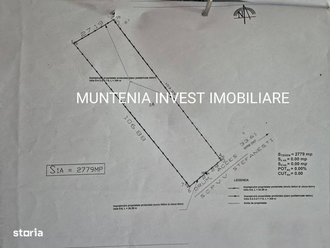 Teren 2779 mp. intravilan Ștefănești, str. Mironescu-6