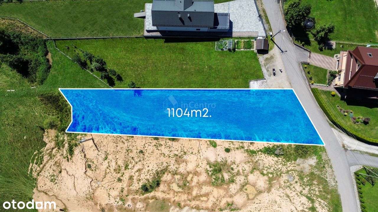 Niezabudowana nieruchomość gruntowa 1104m2. - Pełny obrazek: 3/12
