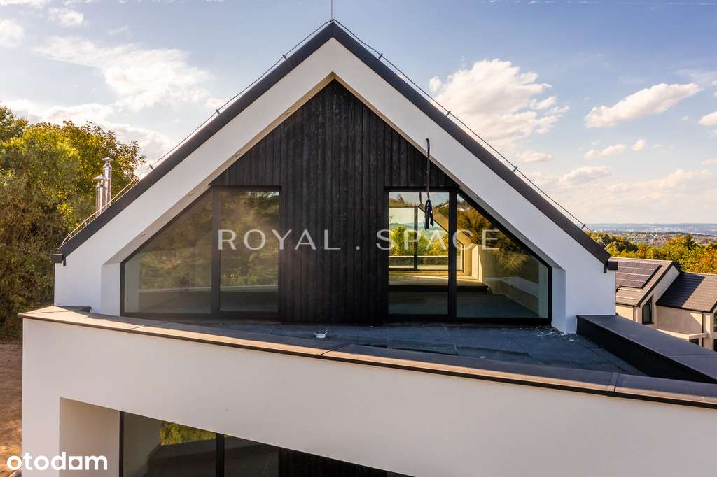 Nowoczesny dom z dużymi przeszkleniami na wzgórzu! - Pełny obrazek: 3/20