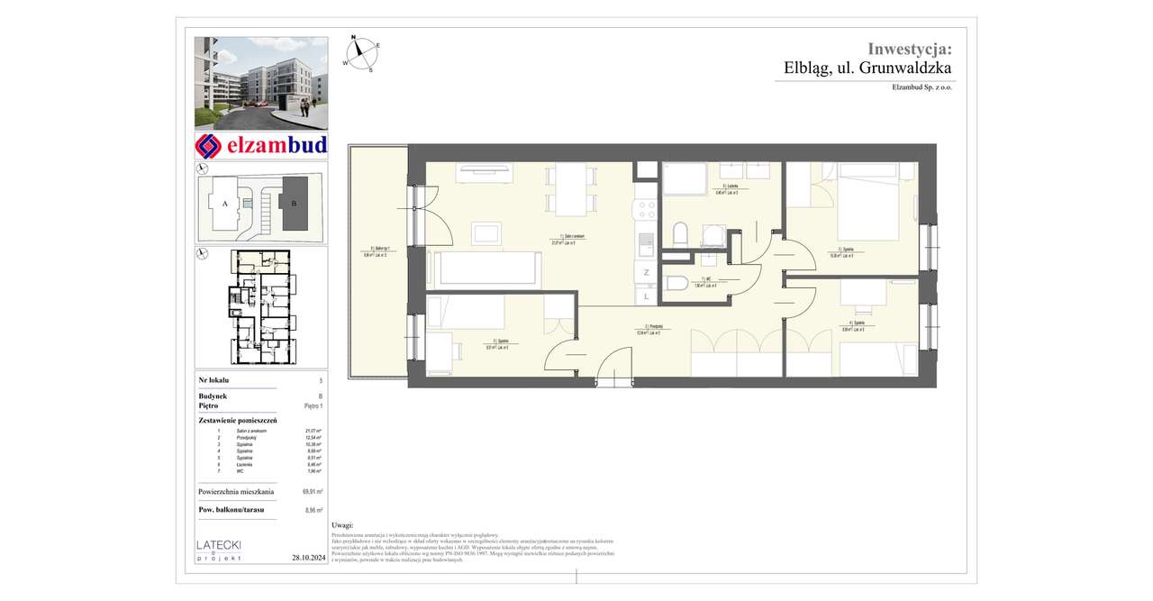 Grunwaldzki Duet | mieszkanie 4-pok. | B5 - Pełny obrazek: 2/5