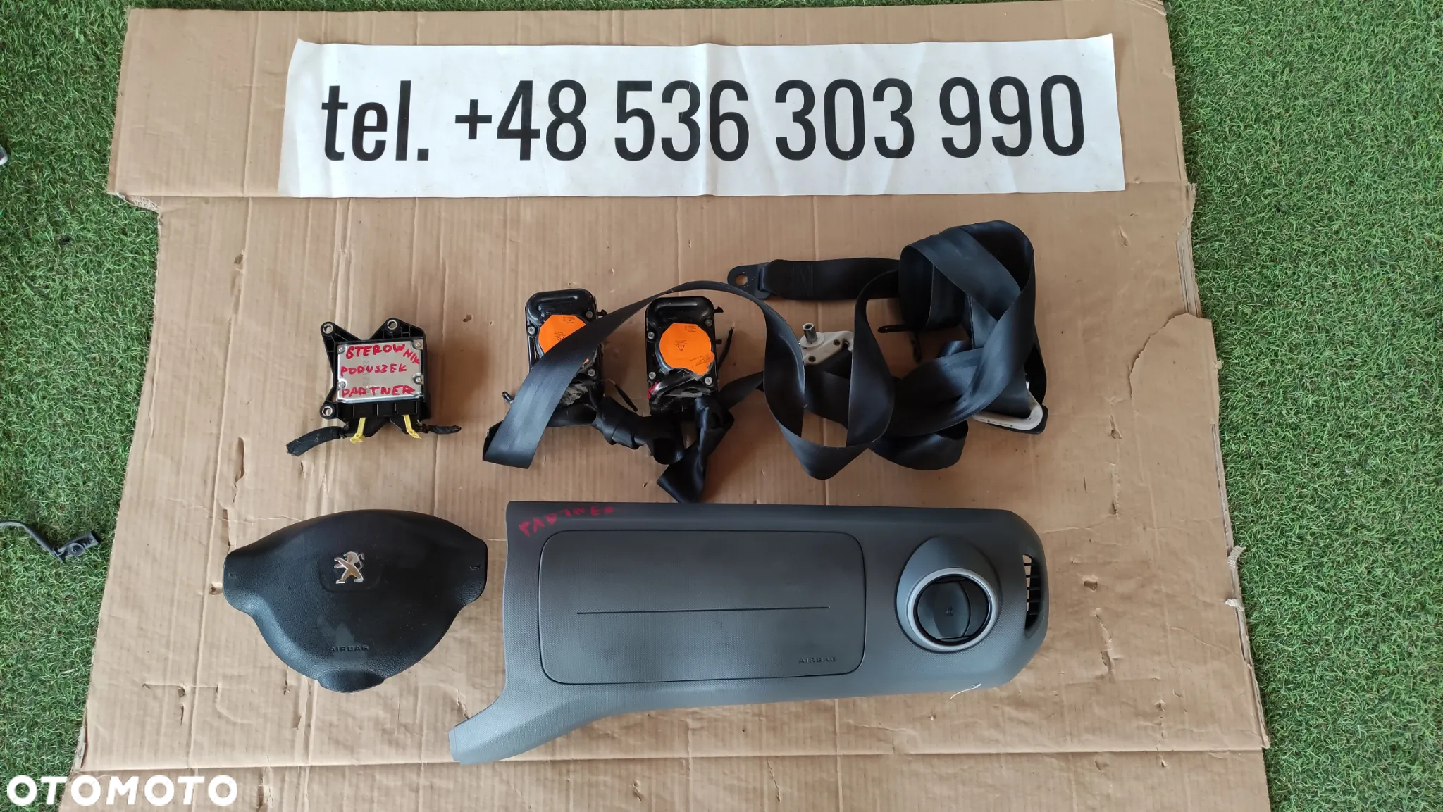 Komplet Air Bag plus pasy sensor Peugeot Partner - 7