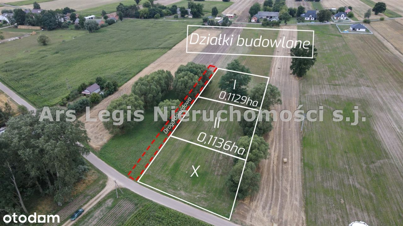 Działki budowlane – Dąbrowa gmina Brudzew