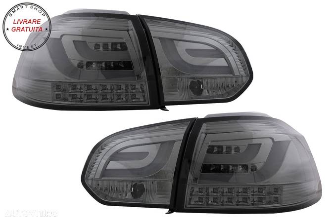 Stopuri LED VW Golf 6 VI (2008-2013) Tube Light Bar Fumuriu- livrare gratuita - 1