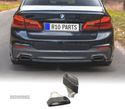 PONTEIRAS DE ESCAPE PARA BMW G30 17- LOOK 530 PRETAS - 1