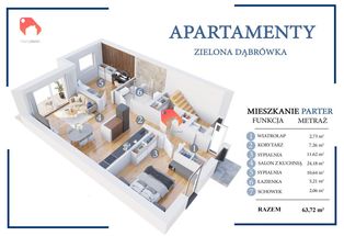 Apartament z ogrodem Warszawa Wawer