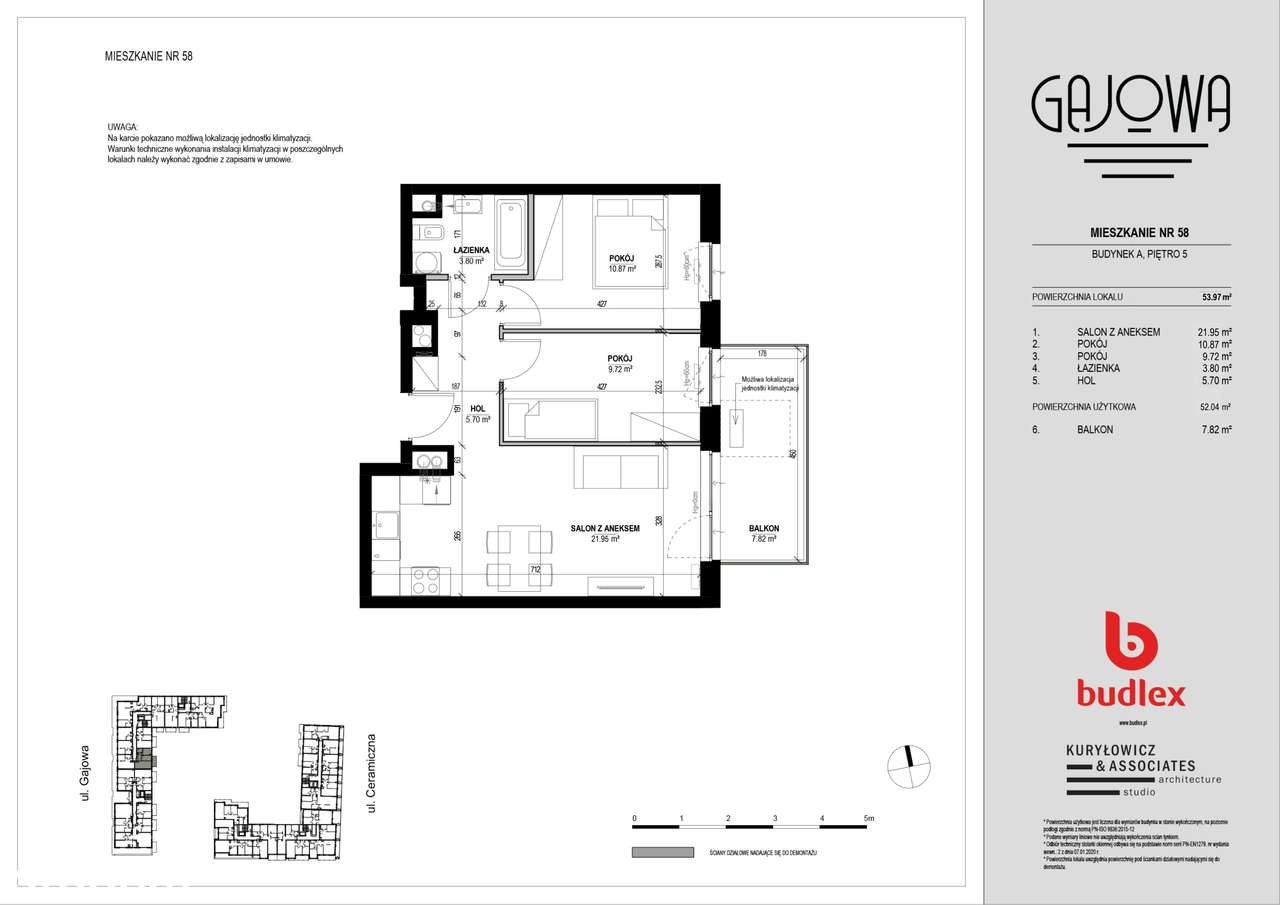 Gajowa  | mieszkanie 3-pok. | A.58 - Pełny obrazek: 2/7