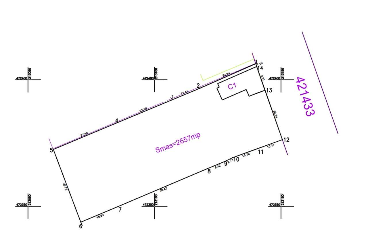 Teren 2.657 mp – toate utilitatile– Urseni, Moșnița Nouă - Imagine principală: 3/9