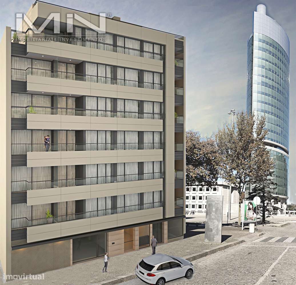 Apartamento T3 Novo  - Garagem fechada - Varandas- Centro da Maia - Grande imagem: 2/26