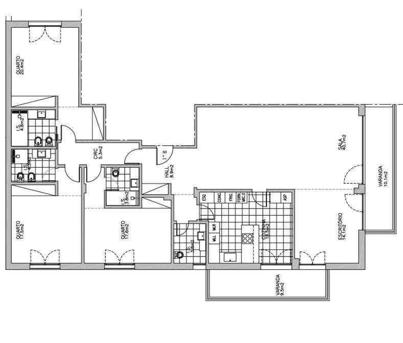 Apartamento T3 novo com estacionamento no centro de Carcavelos-48