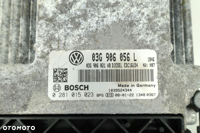 KOMPUTER STEROWNIK SILNIKA VW PASSAT B6 1.9 TDI 03G906056L 0281015023 - 3