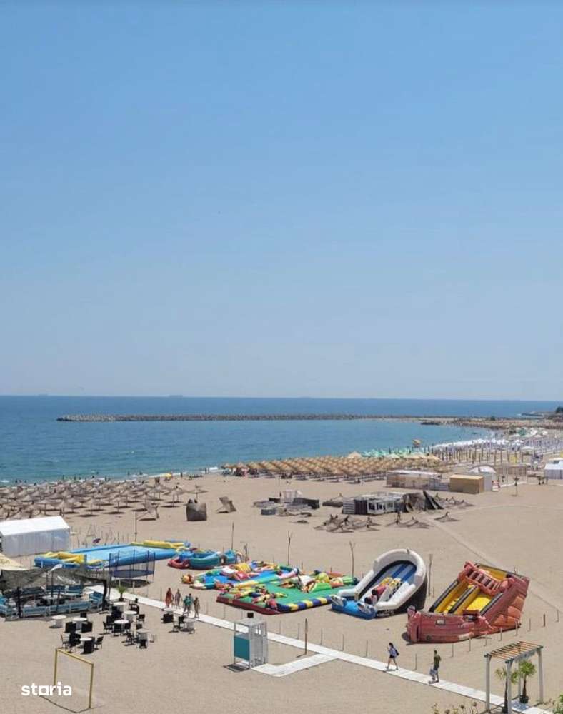 Faleză Nord, plaja Vision, 2cam, frontal la mare, termen lung, parcare - Imagine principală: 1/20