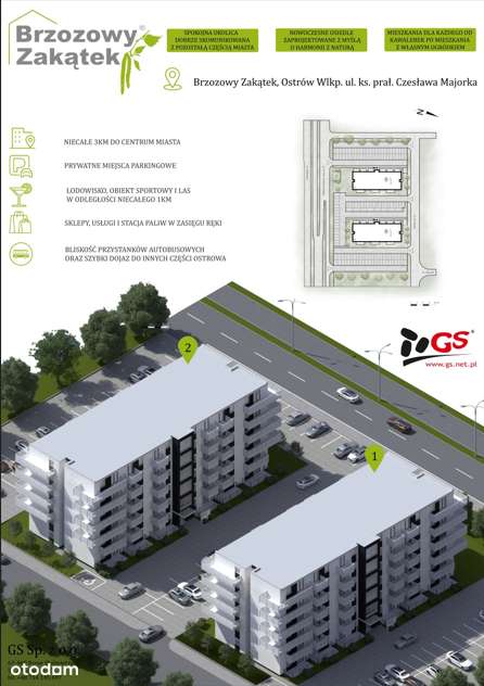 Przestronne mieszkanie nr 72 ul. Majorka - Pełny obrazek: 2/6