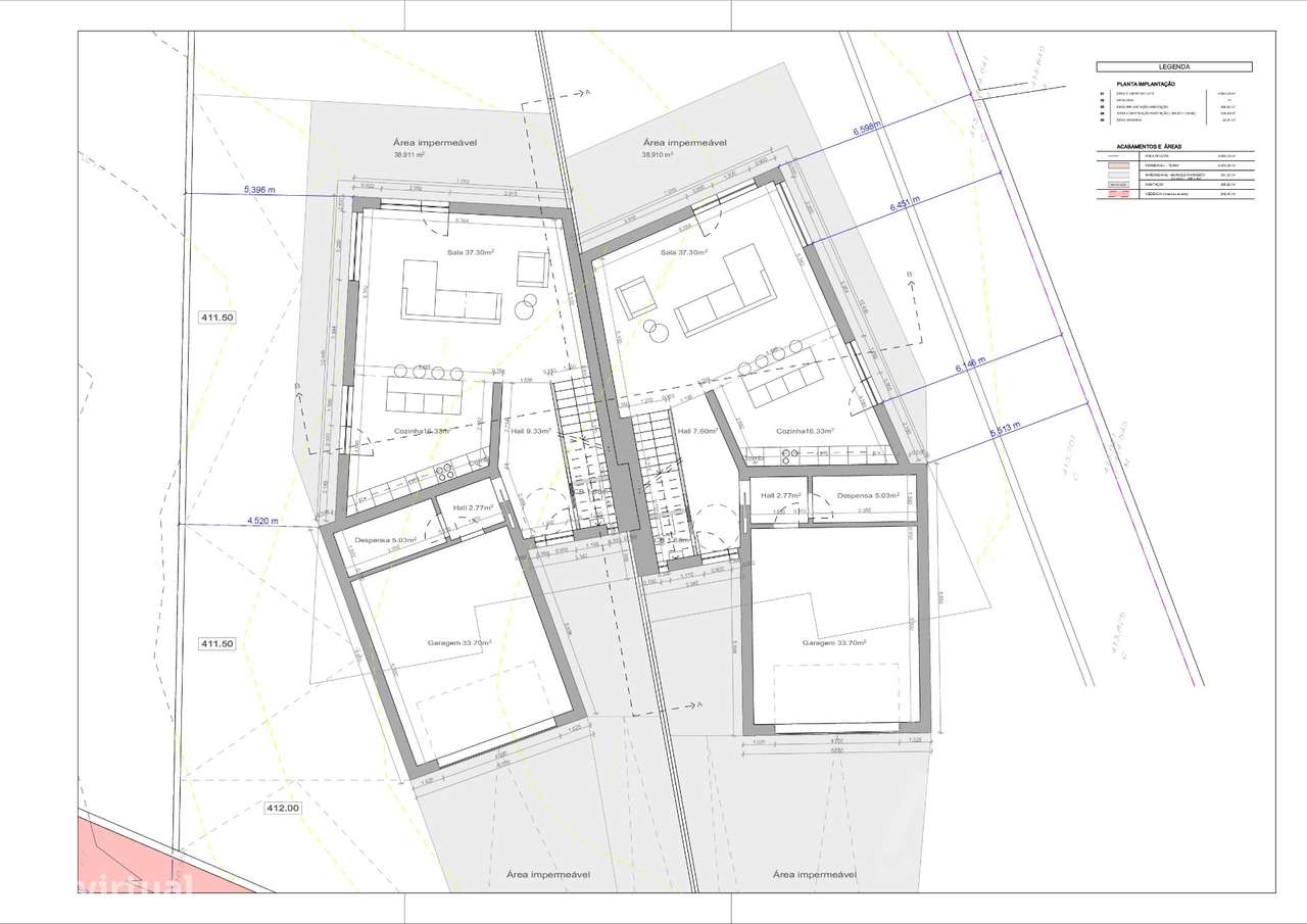 Moradia Geminada T3 Venda em São João de Lourosa,Viseu - Grande imagem: 4/45