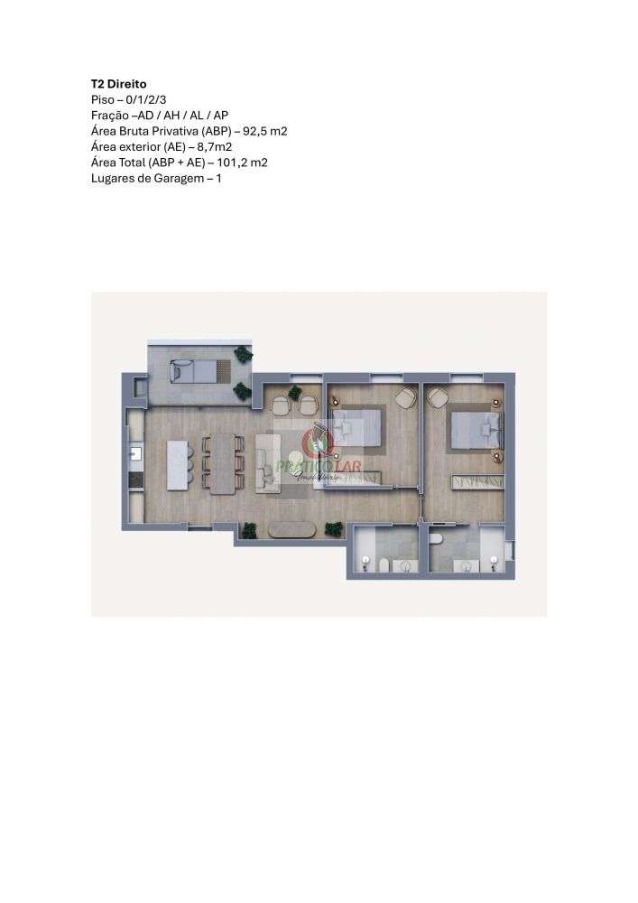 Apartamento T2 chave na Mão em Vila verde-16