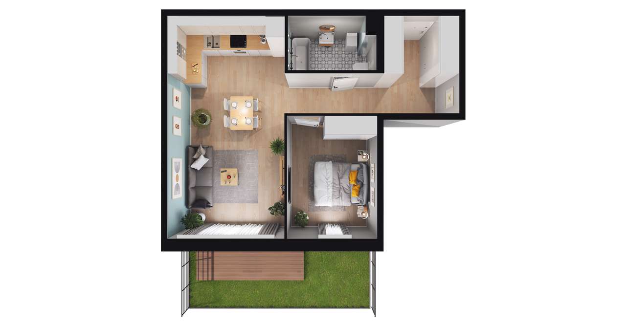 Ulica Staszica | mieszkanie A13 - Pełny obrazek: 3/9