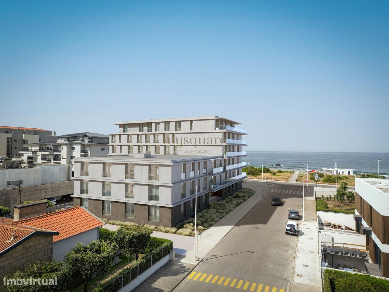 Apartamento T3 em Empreendimento de Luxo em 1ª Linha de Mar com varand