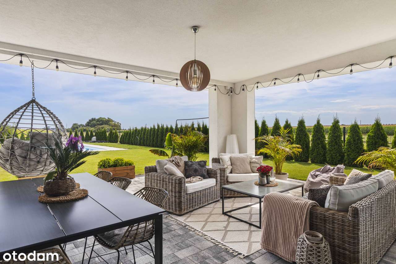 Nowoczesny dom parterowy z basenem | Duża działka | 5 min Wrocław-2